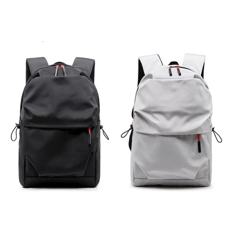 Mochila Escolar Facultad Liceal Impermeable Viaje Lisa Urban Negro Liso