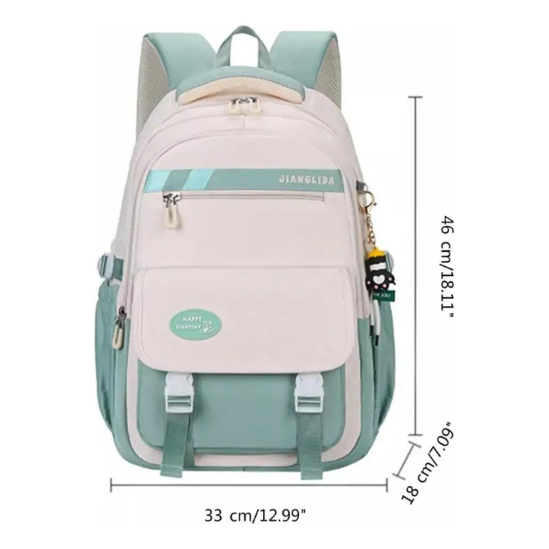 Mochila Escolar Liceal Unisex Impermeable Viaje Jianglida