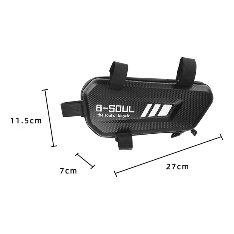 Bolso De Bicicleta Bici Bolsa Impermeable Rígido Anticaídas Negro