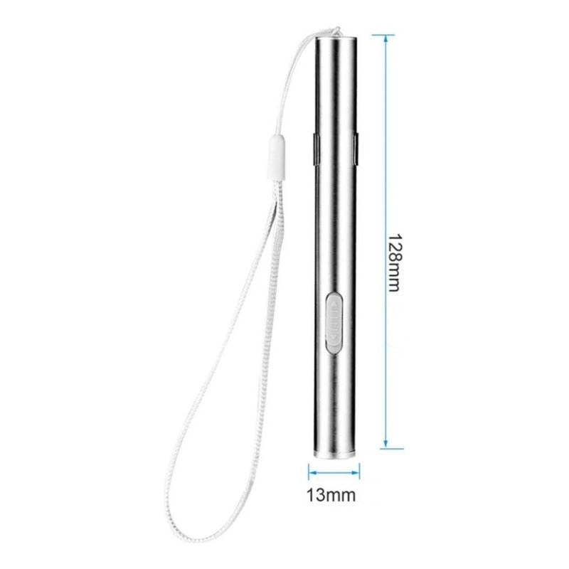 Mini Linterna Led Recargable Usb Táctica Portátil Bolsillo