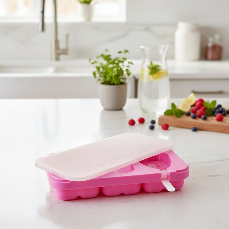 Molde De Silicona Para Paletas De Helado 3 Espacios Variado