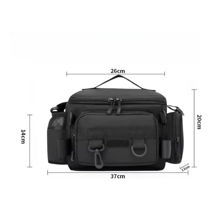 Mochila Para Pesca Camping Multifunción Impermeable Grande Verde Liso