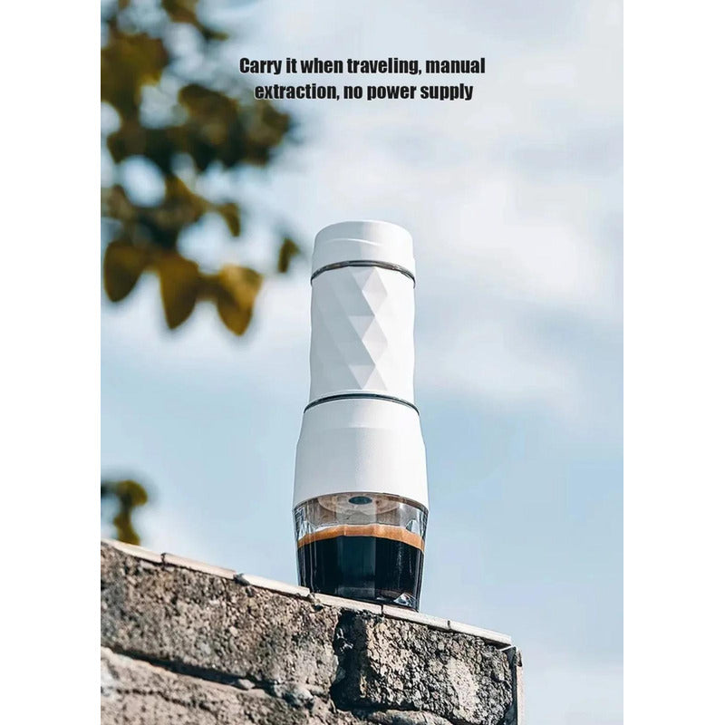 Cafetera Manual Portátil Para Cápsula Molido Y Expreso 80ml