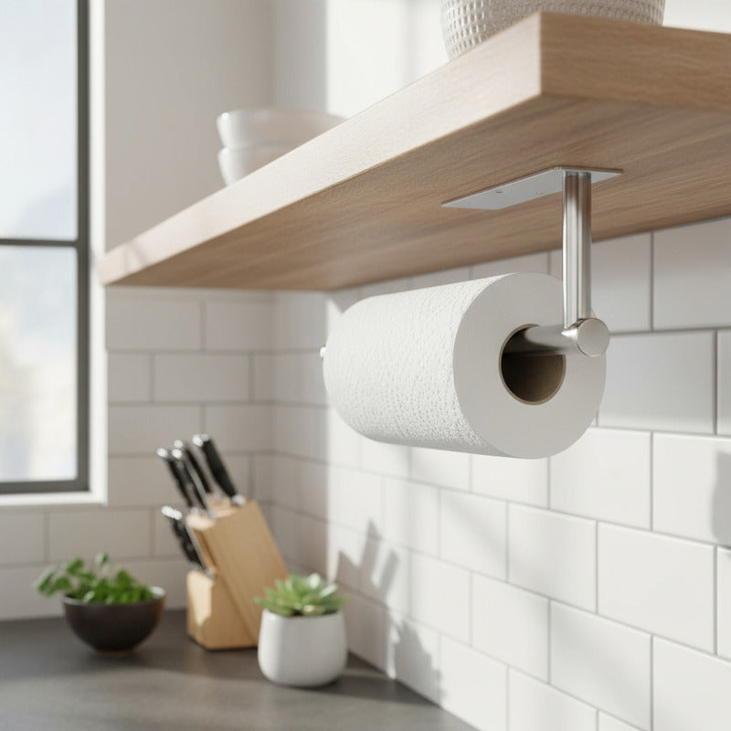 Portarrollos Papel De Cocina Soporte Para Toalla En Baño