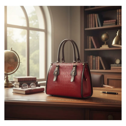 Set 3 Cartera Y Bolso De Mano Mujer Eco Cuero Dama Elegante Marrón Lisa Negro