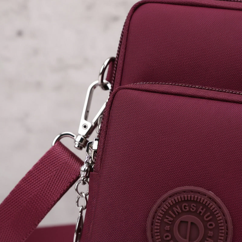 Morral Bandolera Unisex Pequeña Para Celular Varios Colores Rosa