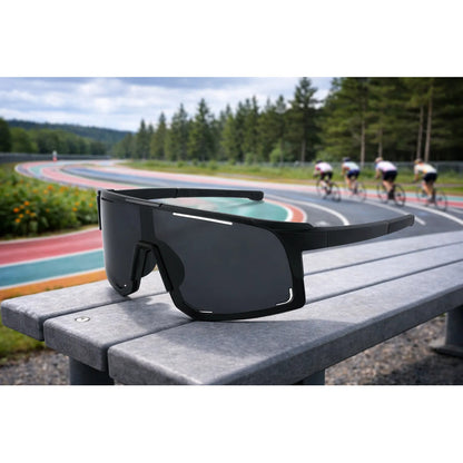 Lentes De Ciclismo Deporte Polarizados Protección Uv Unisex  Negro