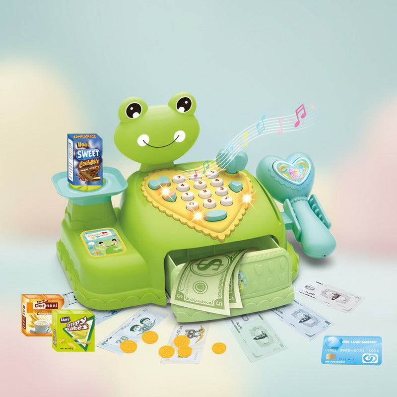 Juguete Caja Registradora Para Niños Con Música Y Luz Rana Rana