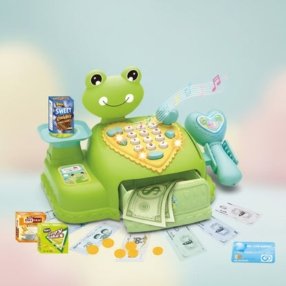 Juguete Caja Registradora Para Niños Con Música Y Luz Rana Rana