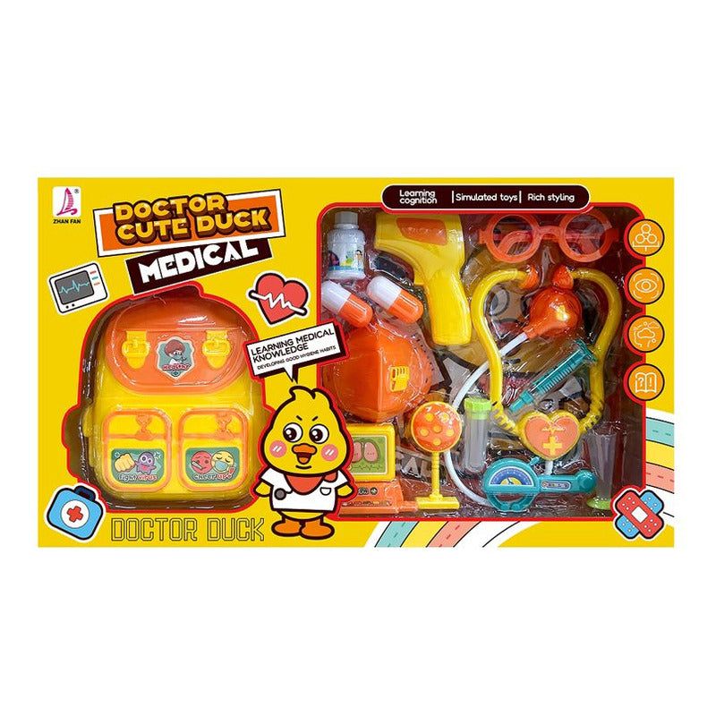 Juguete Set De Valija Doctor Patito Mochila Juego De Roles