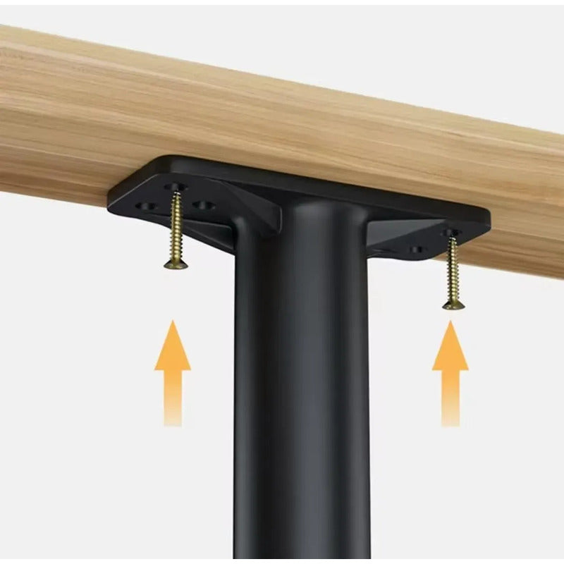 Patas Ajustables Para Cama Y Mesa X2 Unid Negra 20 A 35 Cm Negro