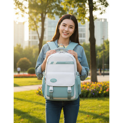 Mochila Escolar Liceal Unisex Impermeable Viaje Jianglida