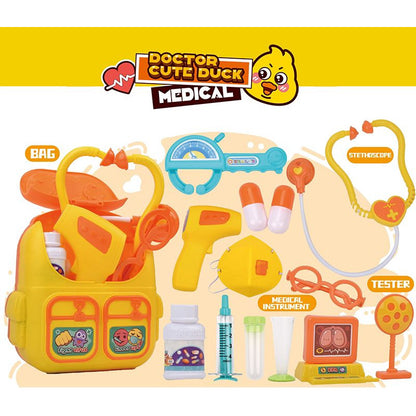 Juguete Set De Valija Doctor Patito Mochila Juego De Roles