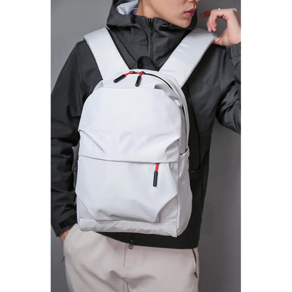 Mochila Escolar Facultad Liceal Impermeable Viaje Lisa Urban Gris Liso