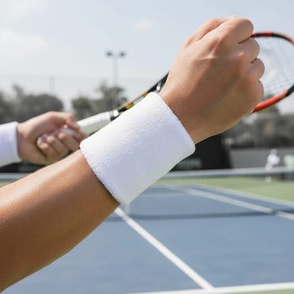 Par De Muñequeras Largas Para Deporte Tenis Fitness Running