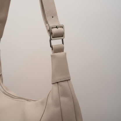 Bolso Dama Cartera Mujer Cruzada Grande Casual Urbana Moda Caqui Lisa