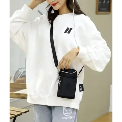 Morral Bandolera Unisex Pequeña Para Celular Varios Colores Violeta