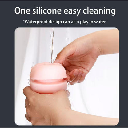 Consolador Masculino Vagina De Silicona Con Vibrador Lavable Blanco