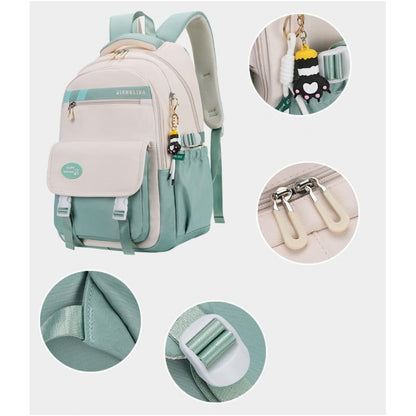 Mochila Escolar Liceal Unisex Impermeable Viaje Jianglida