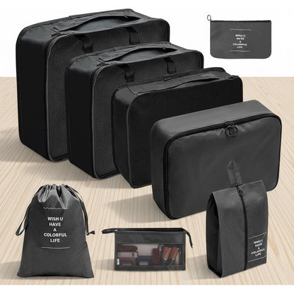 Set Organizador De Viaje 8 Piezas Para Valija Bolsos Ropa