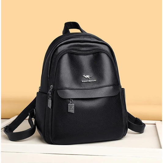 Mochila De Mujer Casual Dama Eco Cuero Cuerina Antirrobo C2