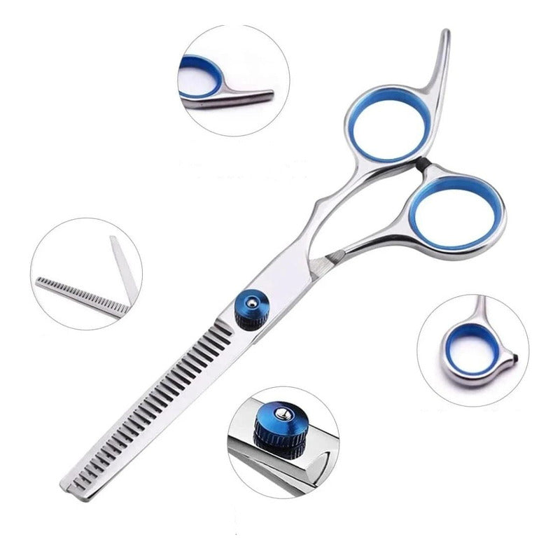 Tijeras De Peluqueria Profesional Set X3 Con Estuche