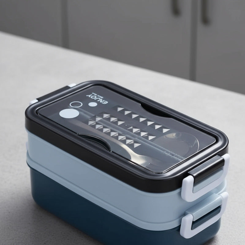 Vianda De Acero Inoxidable 2 Capas Hermética Alimentos