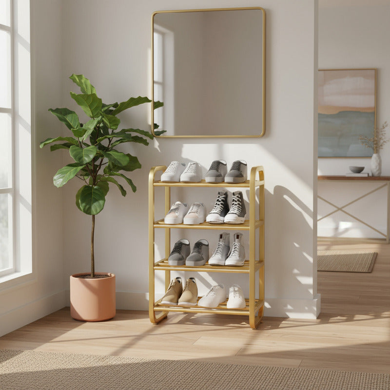 Zapatera De 4 Pisos Organizador De Zapatos Y Calzado Estable