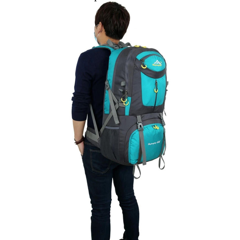 Mochila Impermeable 60 L Trekking Premium Camping Viaje