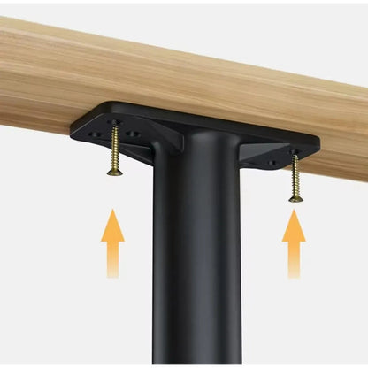 Patas Ajustables Para Cama Y Mesa X2 Unid Negra 15 A 25 Cm Negro