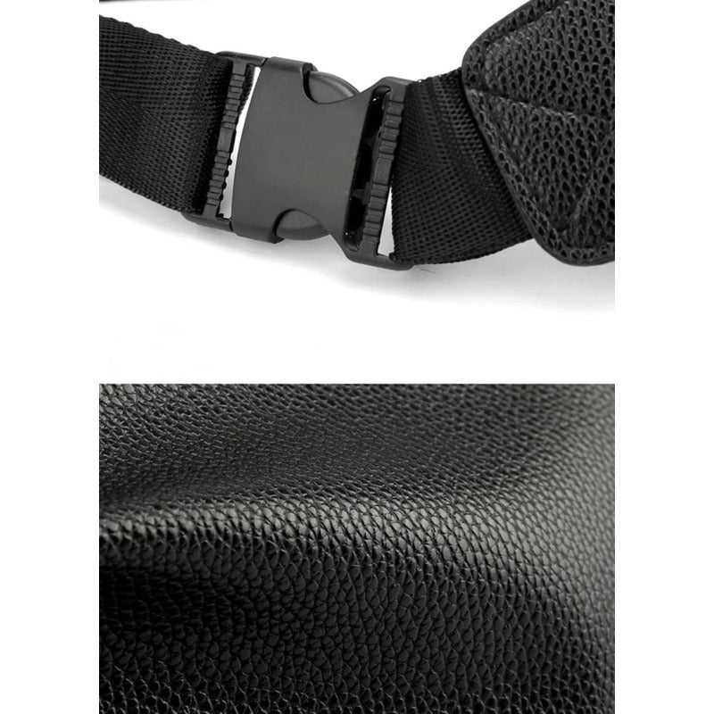 Riñonera Morral Casual Eco Cuero Cuerina Unisex Hebillas 1