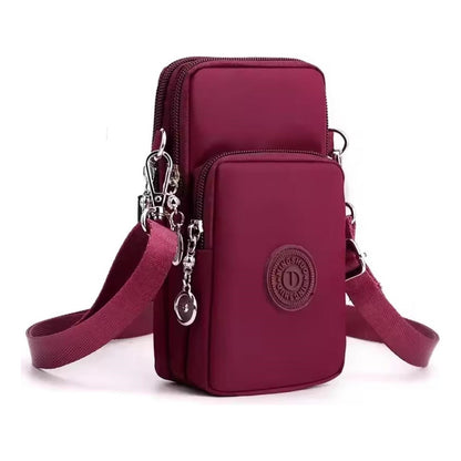 Morral Bandolera Unisex Pequeña Para Celular Varios Colores Rosa