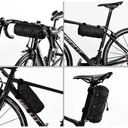 Bolso De Bici Bicicleta Impermeable Para Cuadro Y Manillar Negro