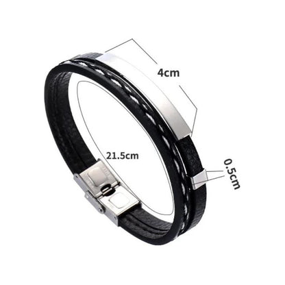 Pulsera Brazalete Con Enchapado Moderna Urbana