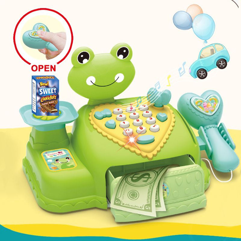 Juguete Caja Registradora Para Niños Con Música Y Luz Rana Rana