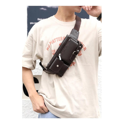 Riñonera Morral Casual Eco Cuero Cuerina Unisex Hebillas 1