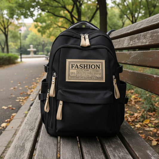 Mochila Escolar Impermeable Urbana Unisex Viaje Resistente Negro