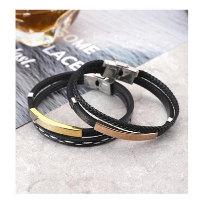 Pulsera Brazalete Con Enchapado Moderna Urbana