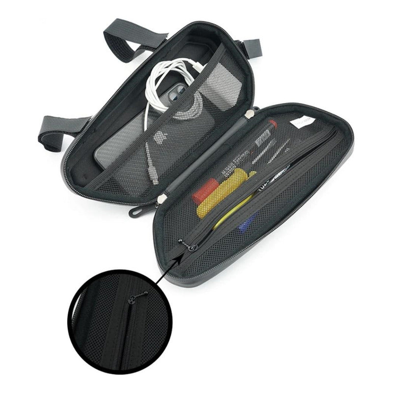 Bolso De Bicicleta Bici Bolsa Impermeable Rígido Anticaídas Negro