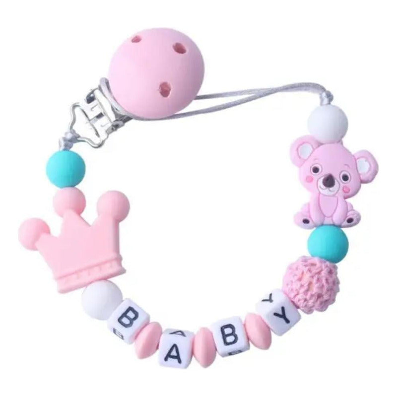 Soporte Cadena Para Chupete Silicona Chupetero Koala Bebé