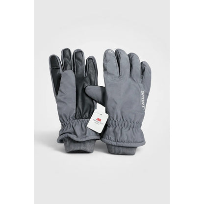 Guantes Térmicos Invierno Impermeables Para Moto Bici Nieve Gris Xl