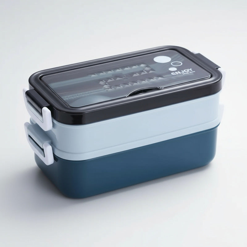 Vianda De Acero Inoxidable 2 Capas Hermética Alimentos