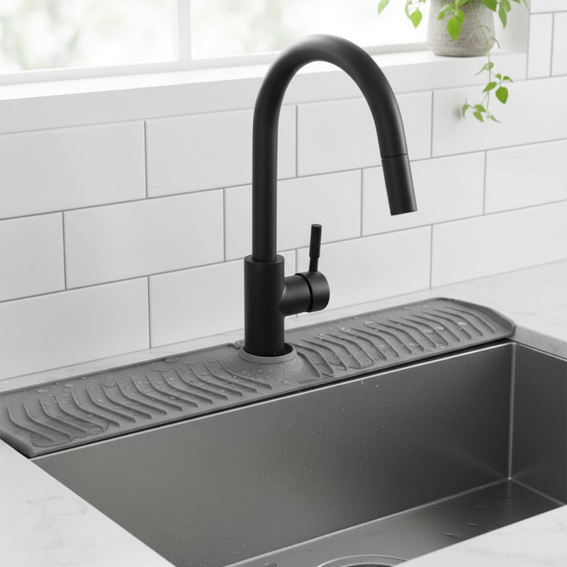 Alfombrilla De Silicona Escurridor De Agua Grifo Cocina Baño