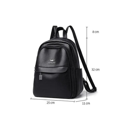 Mochila De Mujer Casual Dama Eco Cuero Cuerina Antirrobo C2