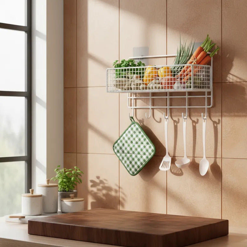 Organizador Colgante Multiuso Cocina Baño Estante Alacena