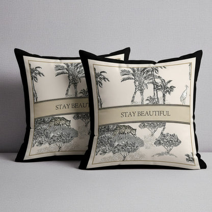 Fundas De Almohadón X2 Decoración Hogar Casa Microfibra Cod2