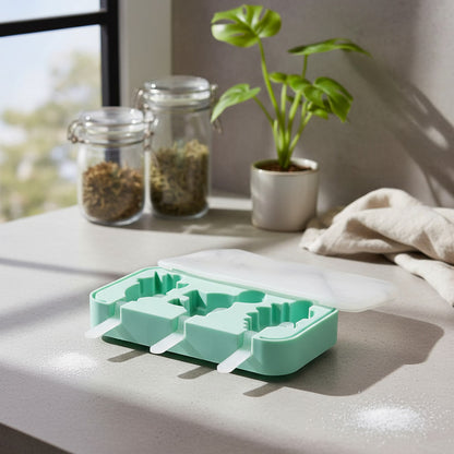 Molde De Silicona Para Paletas De Helado 3 Espacios Variado
