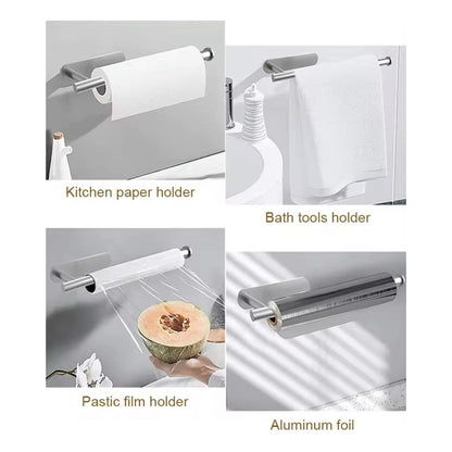 Portarrollos Papel De Cocina Soporte Para Toalla En Baño