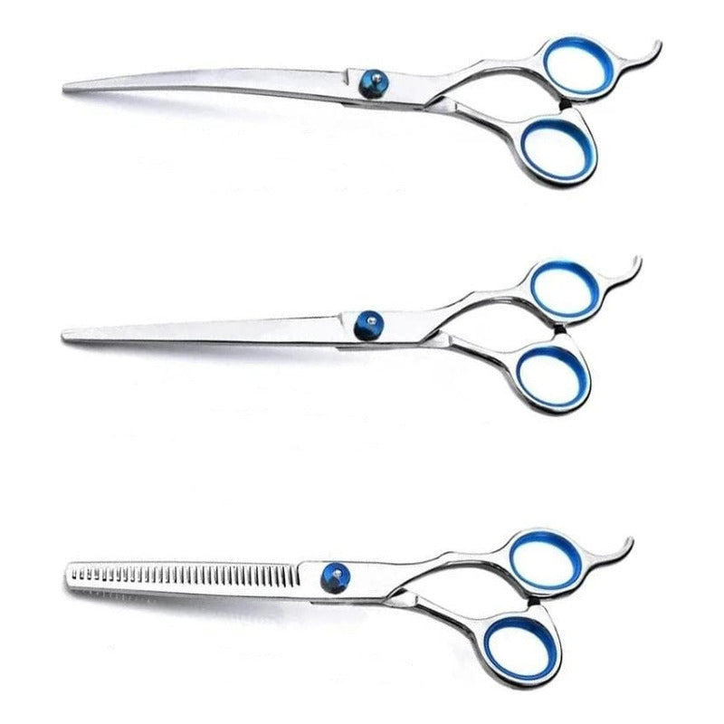 Tijeras De Peluqueria Profesional Set X3 Con Estuche