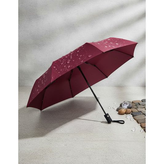 Paraguas Corto Liso Automático Lluvia Antiviento Colores